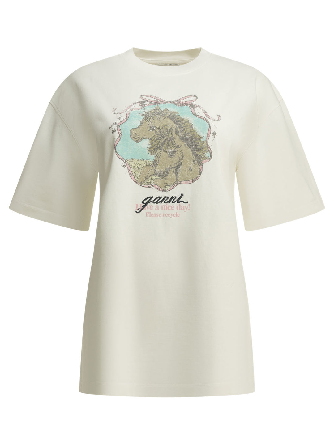 Ganni Qixi T-shirts - Bianco | 4db014ae6da12707d4d5814a1c4f428070746604