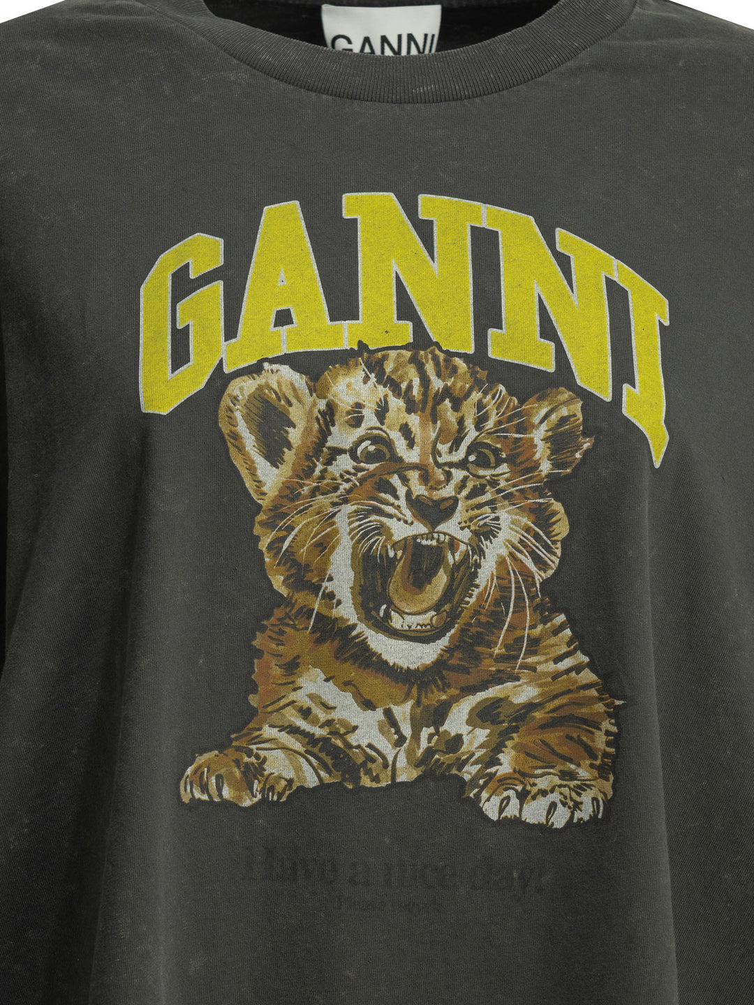 Ganni Tiger T-shirts - Nero | afeed4267bc02e7e6d52118bb912490e5aaf0802