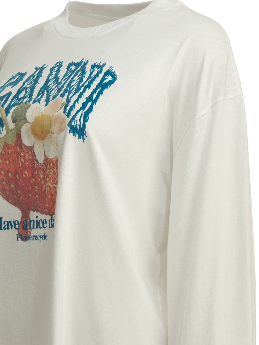 Ganni Strawberry T-shirts - Bianco | 5e7fc17fbff5cdc63a30283cd2165e7b5835a72d