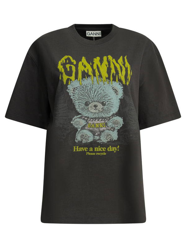 Forest Teddy T-Shirts Nero
