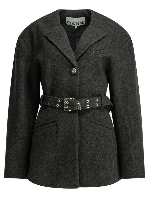 Lightweight Wool Jacket Jackets And Coats Nero