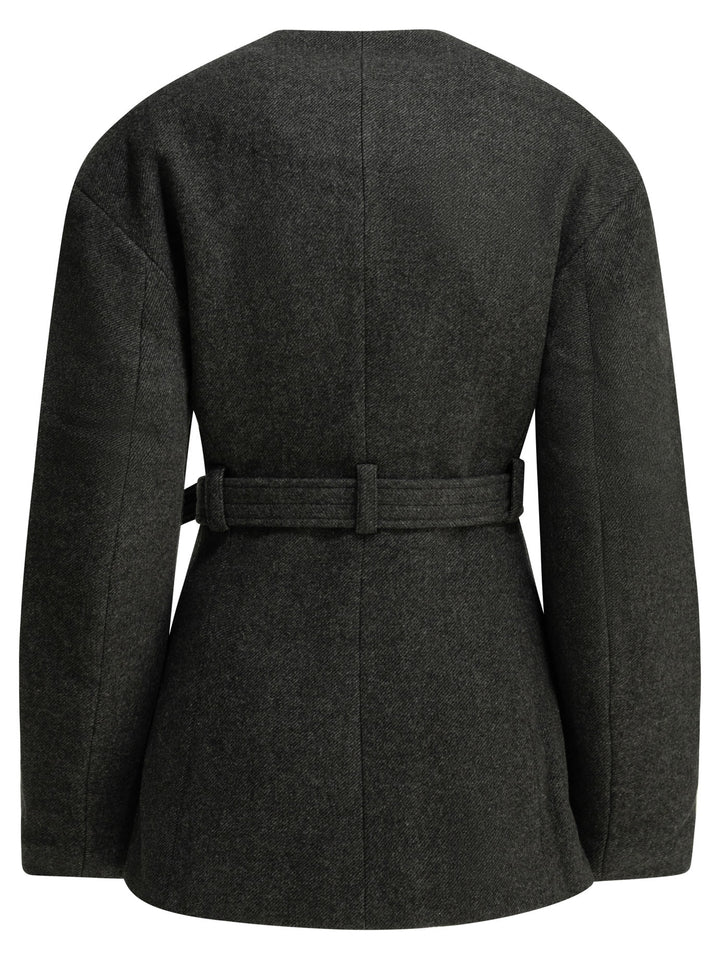Ganni Lightweight Wool Jacket Jackets and Coats - Nero | a8e85e8685972eb97f9acee16271e1c83da8d005