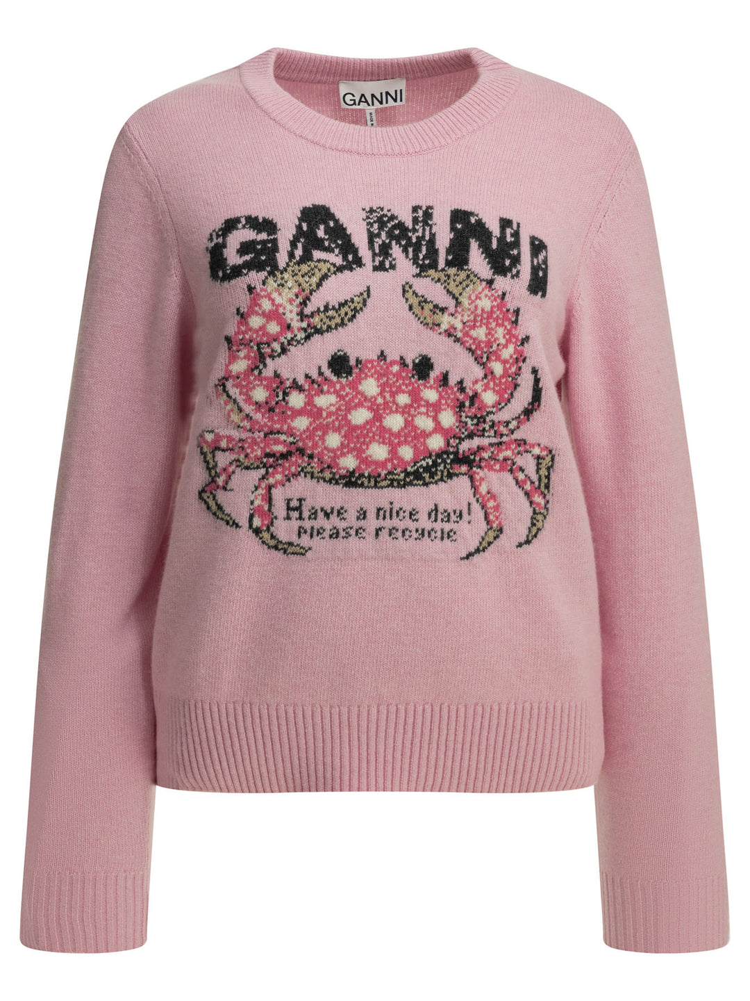 Ganni Crab Knitwear - Rosa | 3b8142778fe301313aa4b6e86ab3df6aaf213240