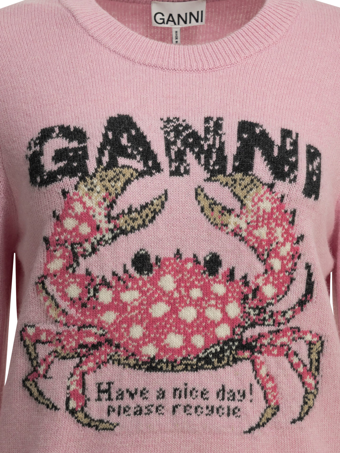 Ganni Crab Knitwear - Rosa | 6da9f827378ccff73f9fe5a4e330d76a9f837915