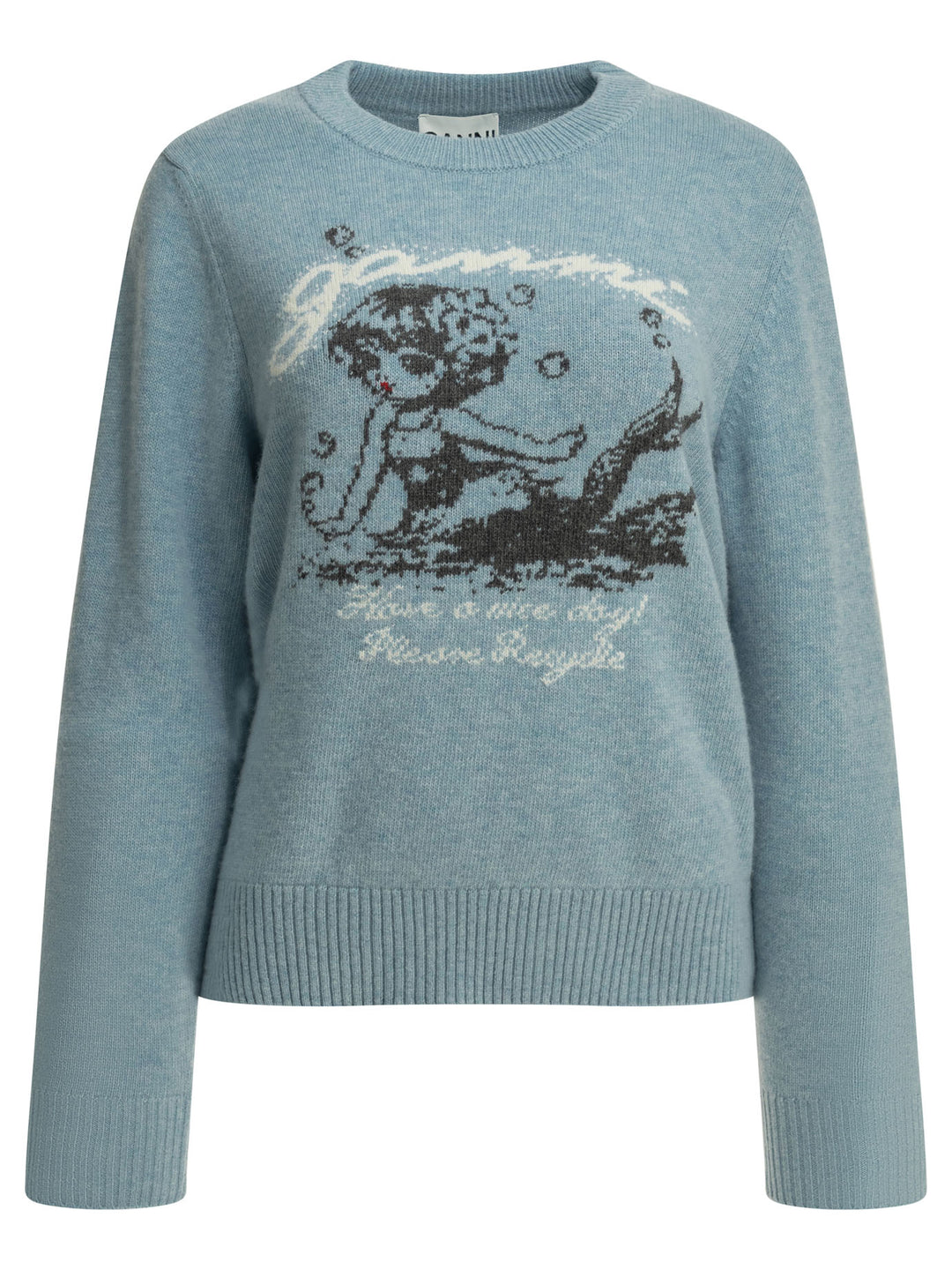 Ganni Mermaid Knitwear - Light blue | 9fc39681caff11906ff56c2eab547ca025e7a380