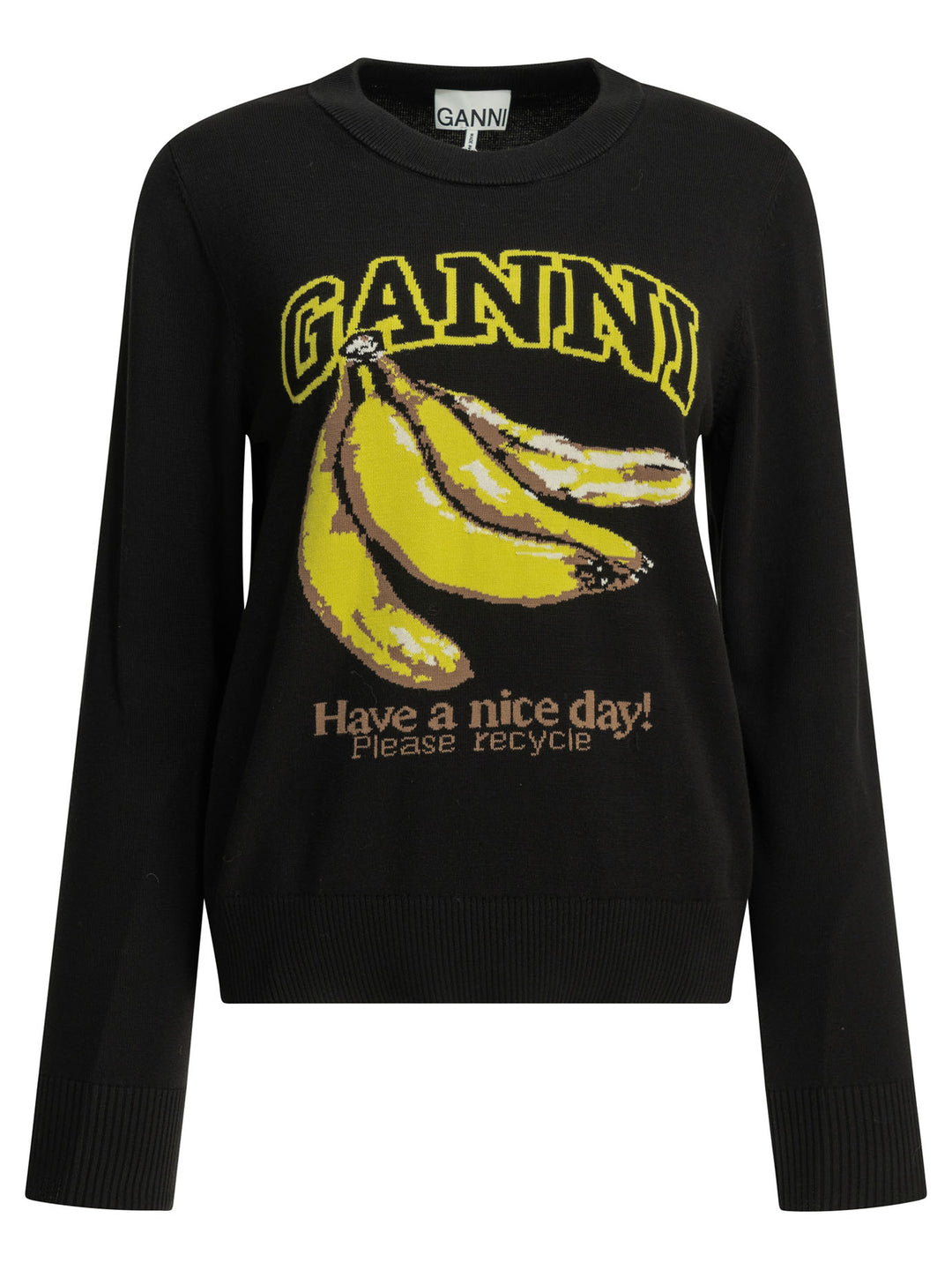 Ganni Banana Knitwear - Nero | 77739d79f1f1c0ab41169be44e8110b8d0f1ca72