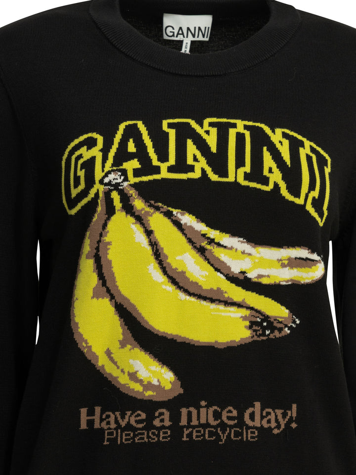 Ganni Banana Knitwear - Nero | e6b4d9db8de64db160abf906ced54b2d9778f45a