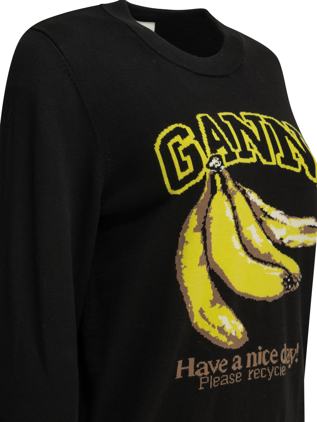 Ganni Banana Knitwear - Nero | 9008b7e983d269697f6fde16211872d8d48d7819