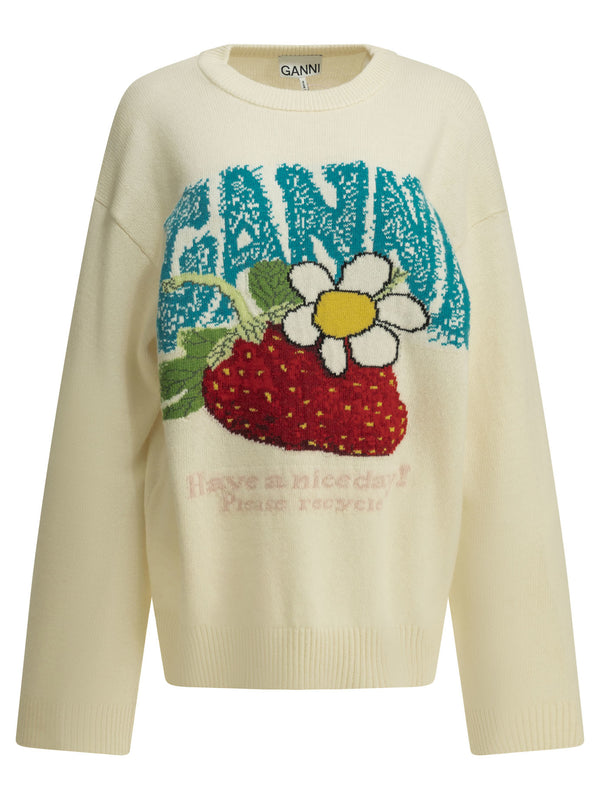 Strawberry Knitwear Bianco