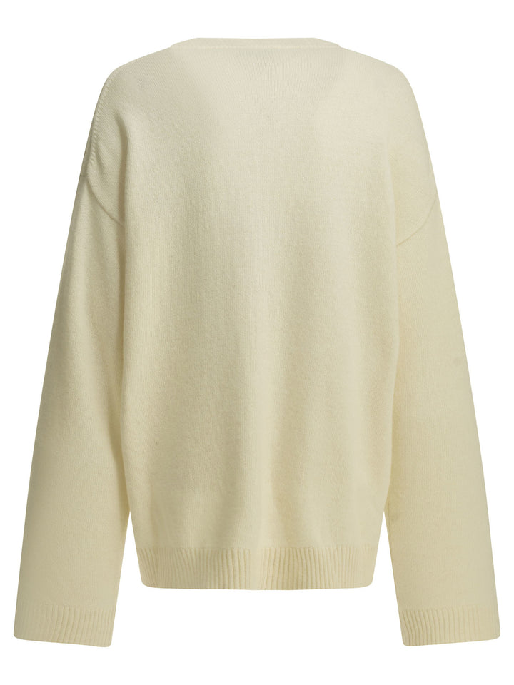 Ganni Strawberry Knitwear - Bianco | 56aa359b03932106f28e18aaab157bfa1a662683