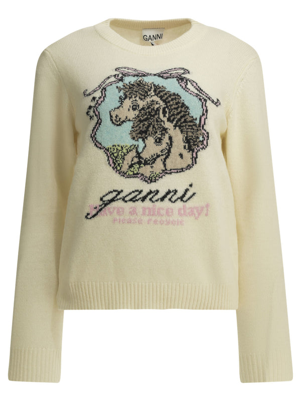 Horses Knitwear Bianco