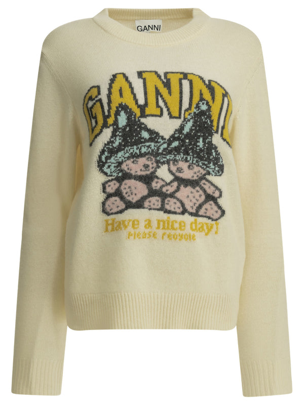 Teddy Mushroom Knitwear Beige