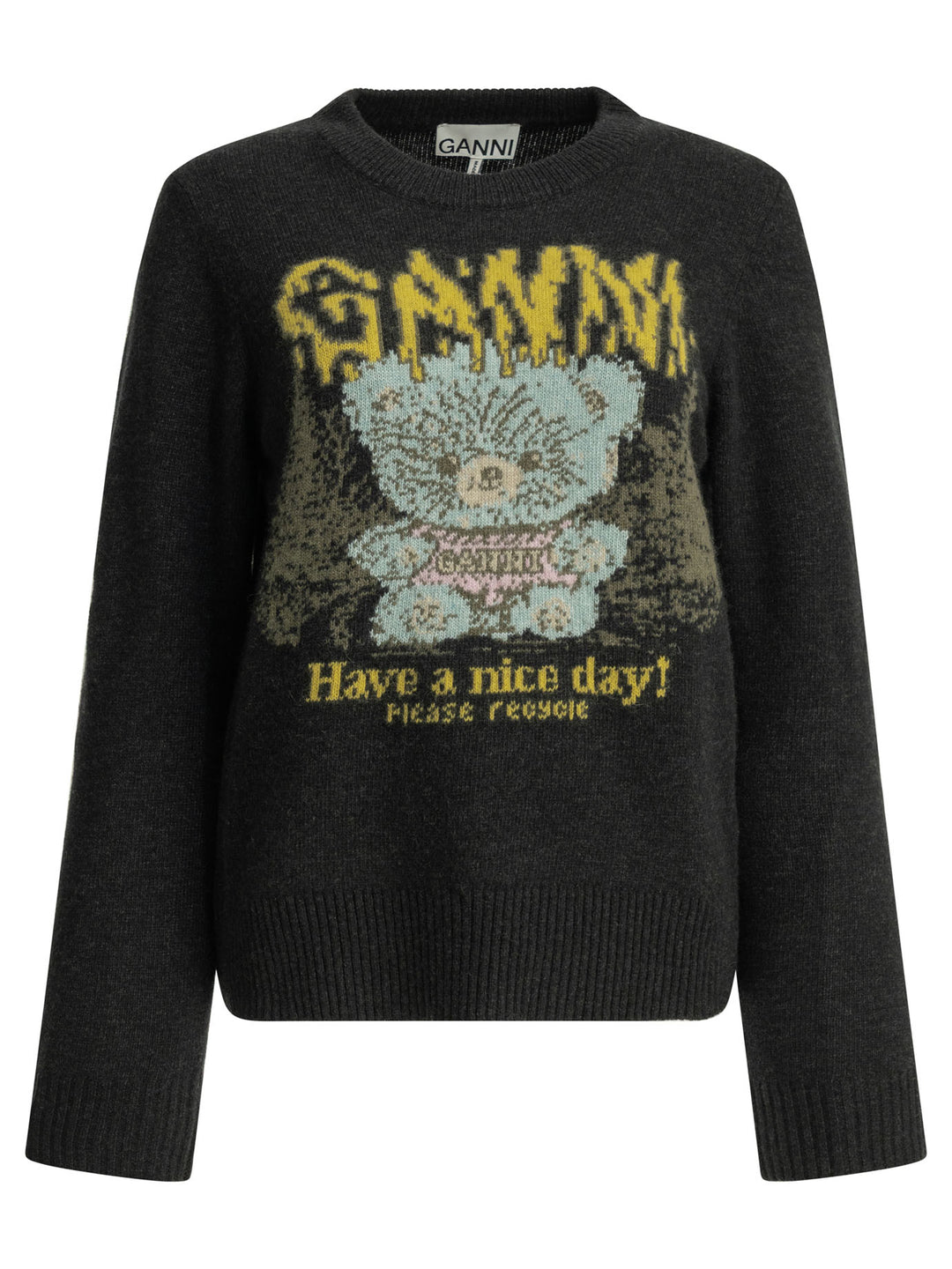 Ganni Teddy Knitwear - Nero | d4106708e7ff0baebe408e2dd5ab1cae00af708b