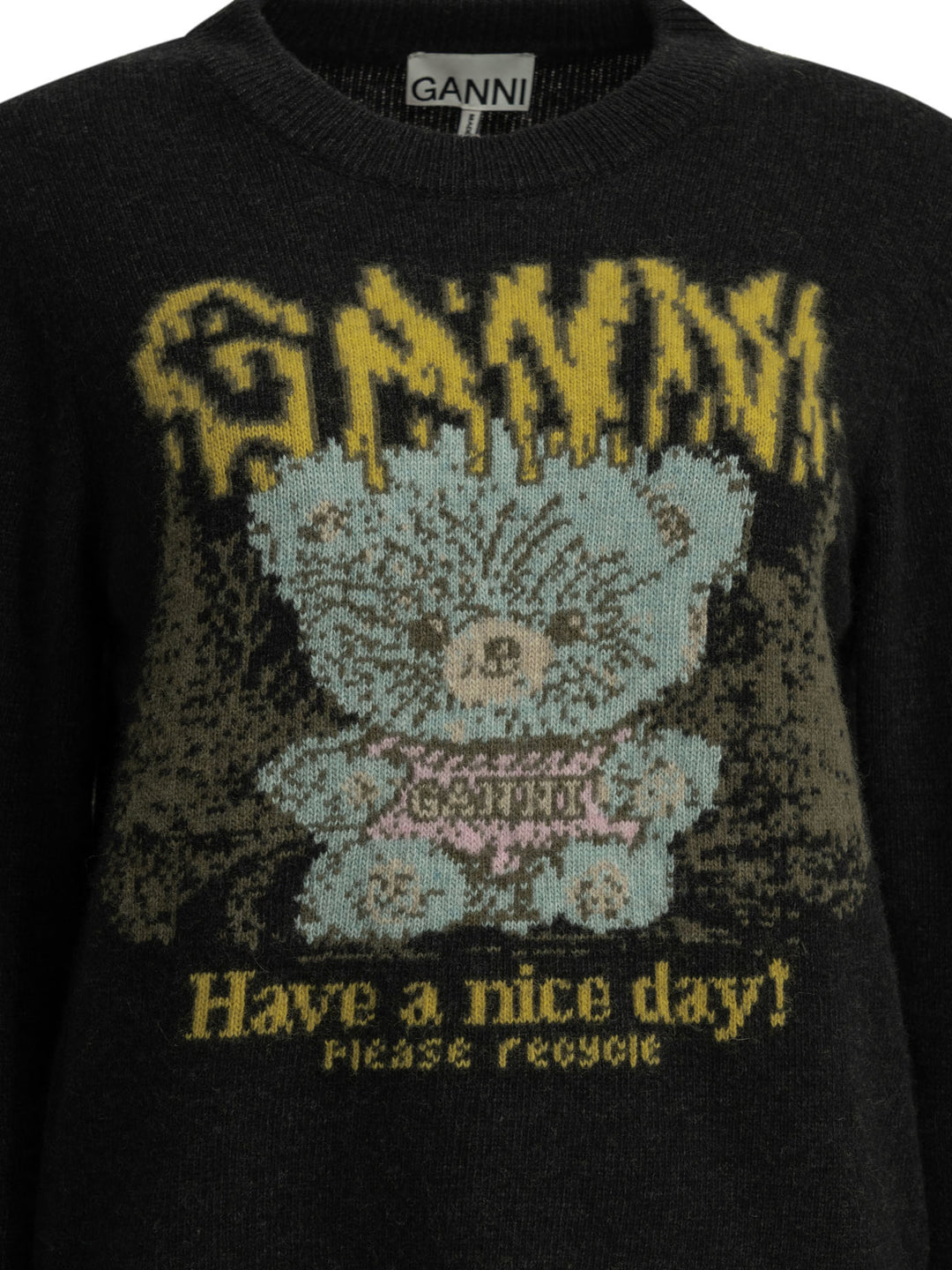 Ganni Teddy Knitwear - Nero | 53f165958a5367811a25efeecb89f970b229a53b