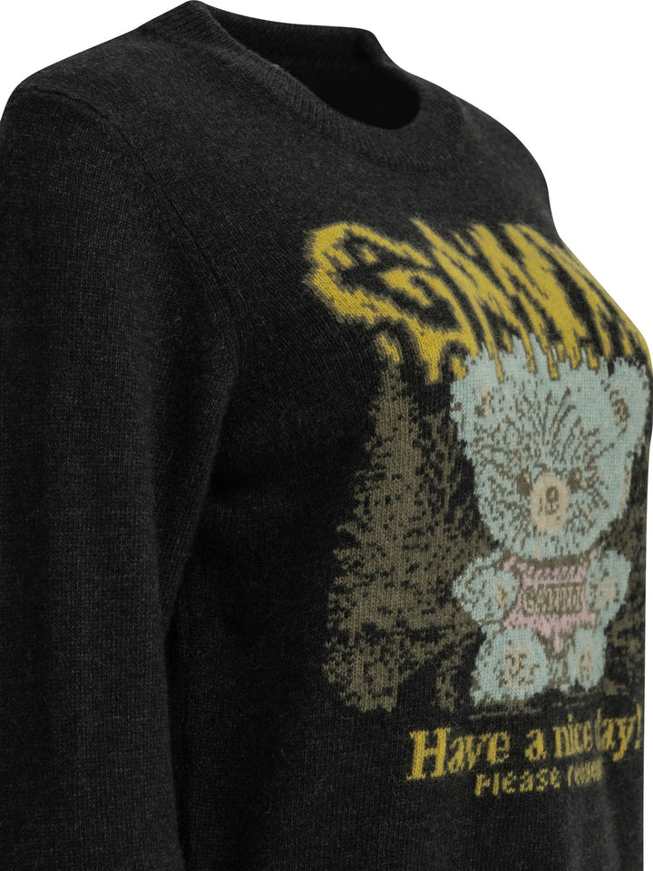 Ganni Teddy Knitwear - Nero | 5e24a870efd9a3223e122a839ad4bf8154acb0f7