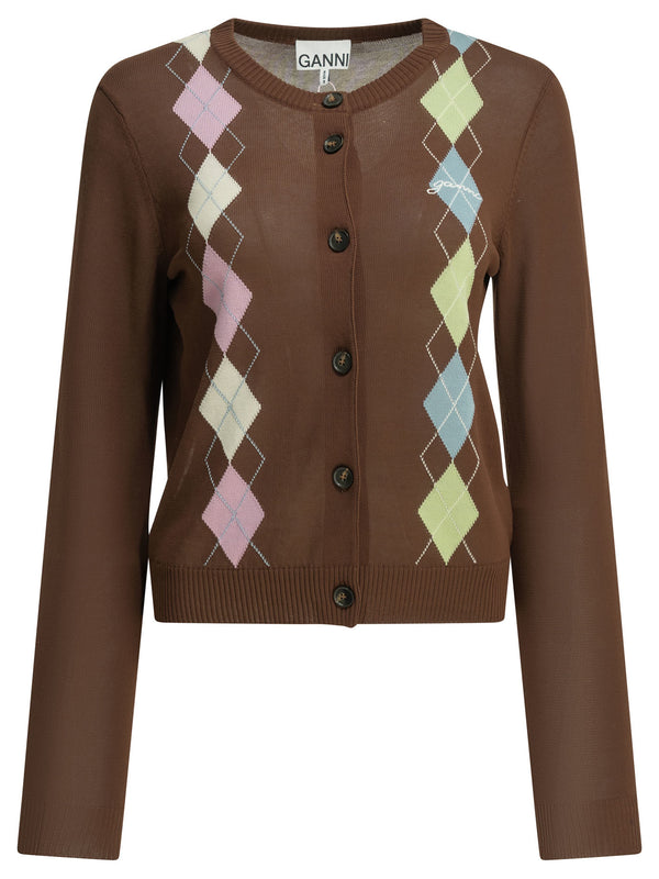 Argyle Knitwear Marrone