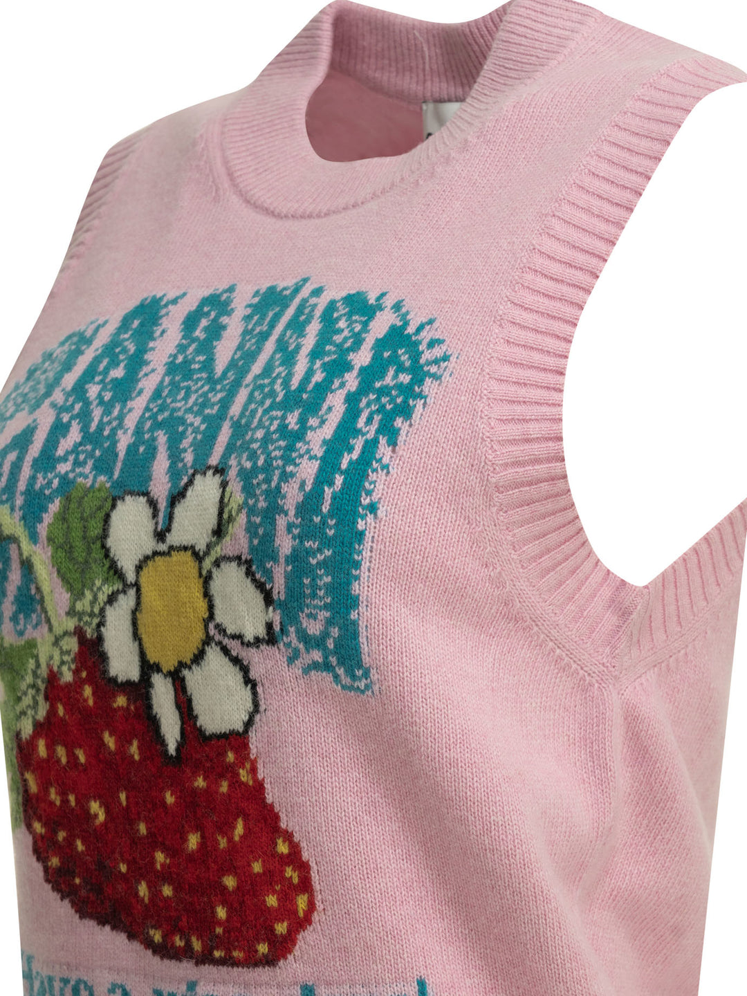 Ganni Strawberry Knitwear - Rosa | fc566c7932ce545b6ffca96748178aed6525e98b