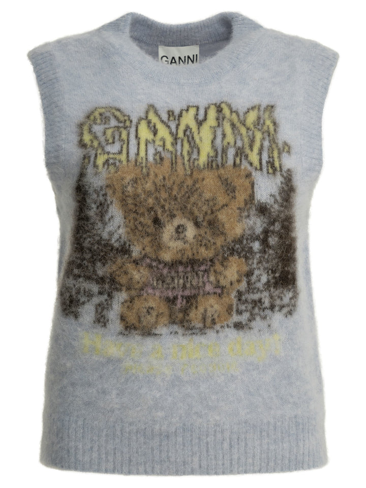 Ganni Teddy Knitwear - Viola | 4c40e933320ad53172db8332b93d225fed076fb0