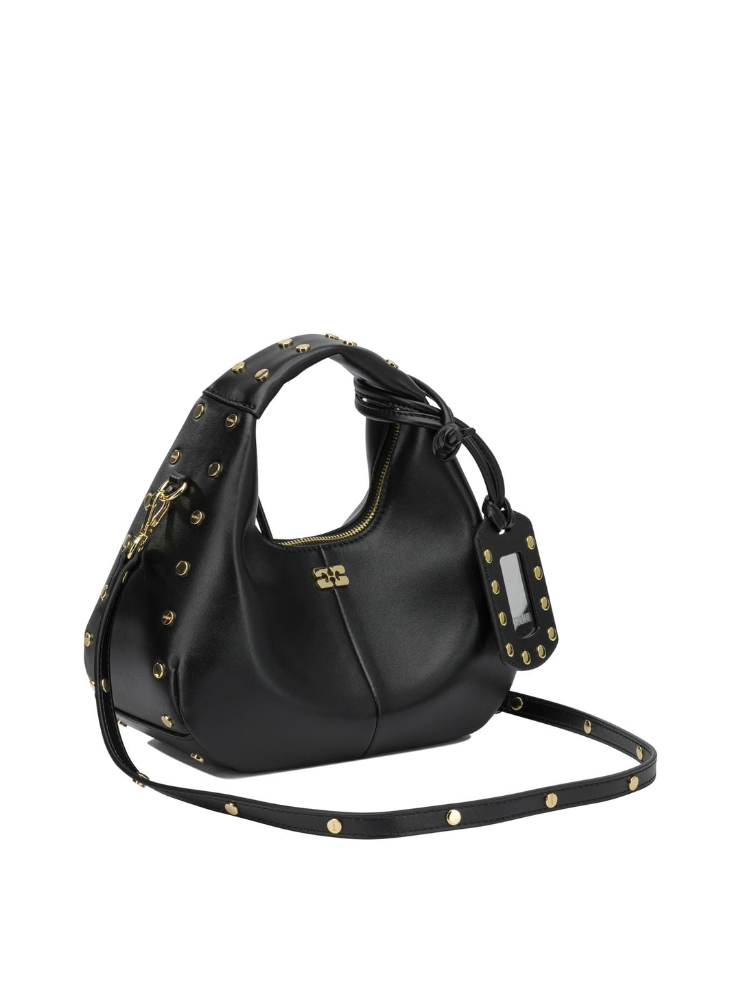 Ganni Hobo Studs Handbags - Nero | 40a05ef328cd3fa992b1b2cc073f629b4b211219