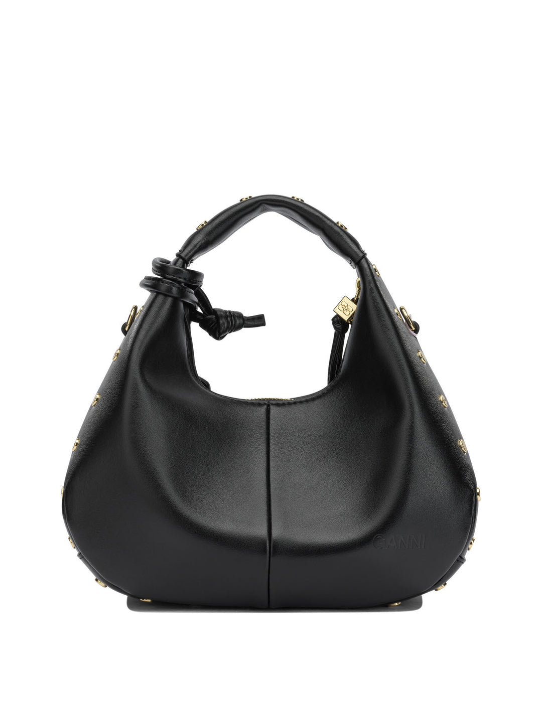 Ganni Hobo Studs Handbags - Nero | 5065b6eb7af7c7217b0d8455449cf7d80a994583