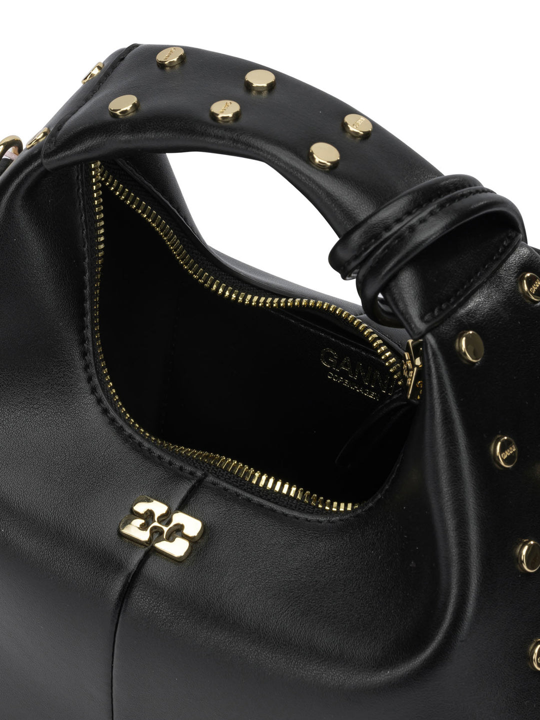 Ganni Hobo Studs Handbags - Nero | 646bb0aca6b4052484b983f2bba74aa4e789fe2c
