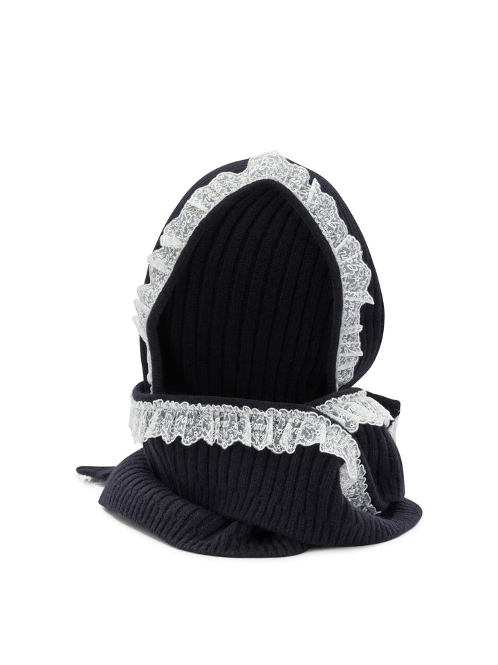 Ganni Wool Balaclava Cappelli - Blu | 5e7235bb94a30d391ad9bee413ba91325ab84669