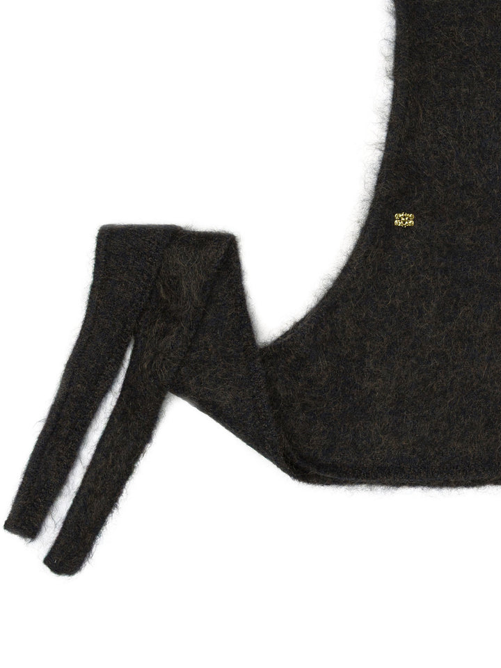 Ganni Mohair Balaclava Cappelli - Marrone | 94de3cfec16cfb206a8ea6b5a3abf3a9ebf8f86b