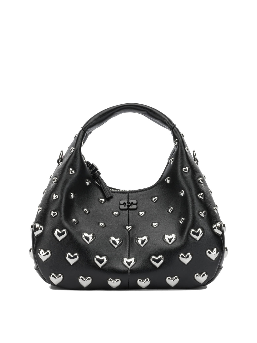 Ganni Mini Hobo Heart Handbags - Nero | 213820386c98418d622f082ee0629dff4abb61f8