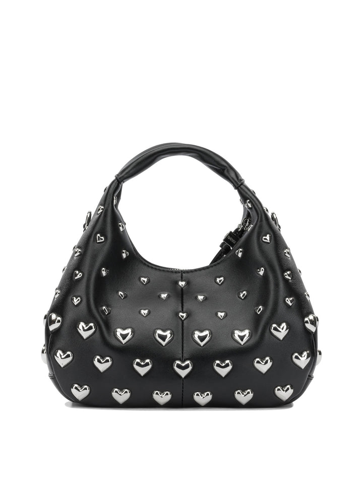 Ganni Mini Hobo Heart Handbags - Nero | 00a9668218f323d4c846c69b1ddec942c2b0d429