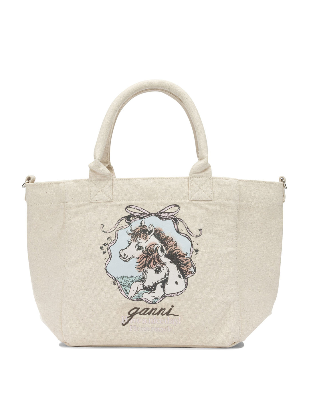 Ganni Easy Pony Handbags - Bianco | be12483b3985630428c82efb46c709ac20bab823