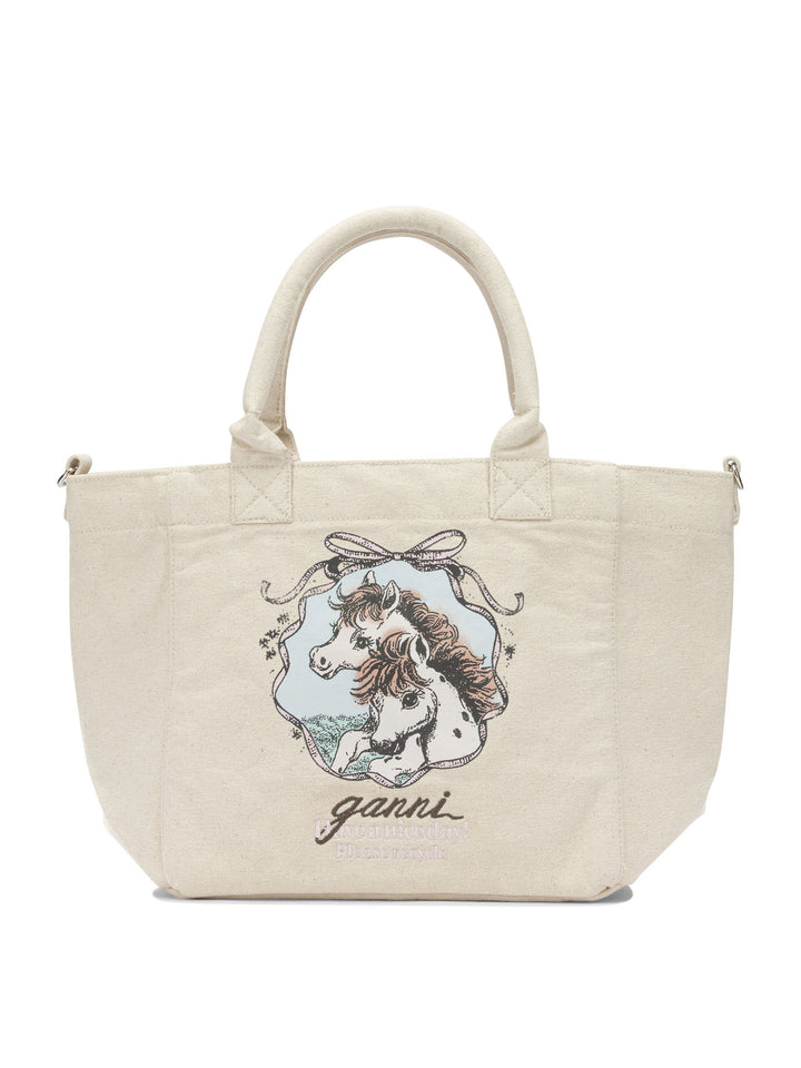 Ganni Easy Pony Handbags - Bianco | be12483b3985630428c82efb46c709ac20bab823
