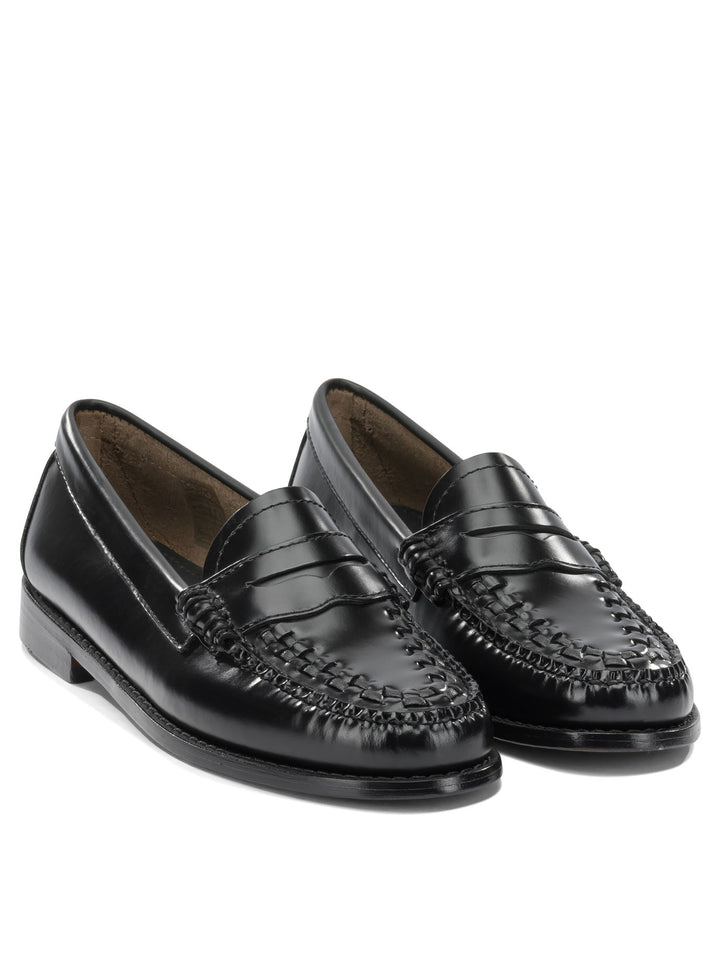 G.H. Bass & Co. Weejuns Penny Weave Loafers & Slippers - Nero | f8a6a1614ac998a71777e7d8a7a41ac22b145674