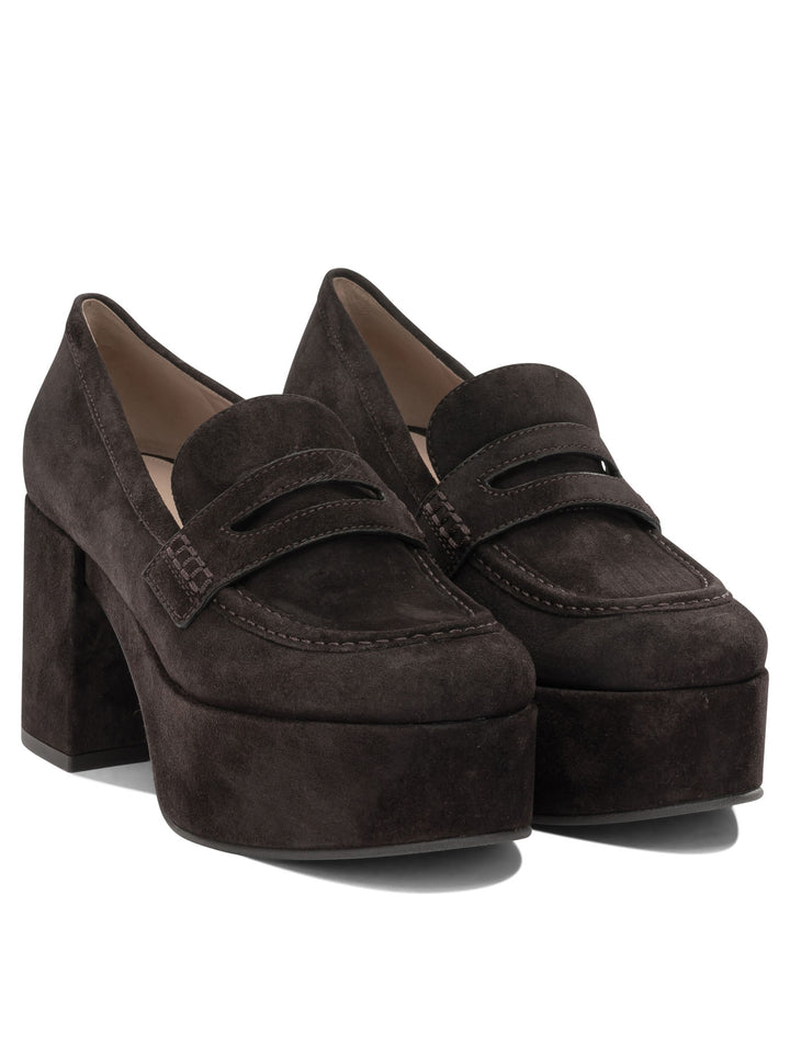 Gianvito Rossi Jenna 75mm Loafers & Slippers - Marrone | 686a2cc4e61d5659a46c7bfa11de9b0cecbdef8a