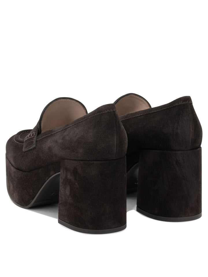 Gianvito Rossi Jenna 75mm Loafers & Slippers - Marrone | 6a2dd93a8a93552db2b8d667701acb509a6b035b