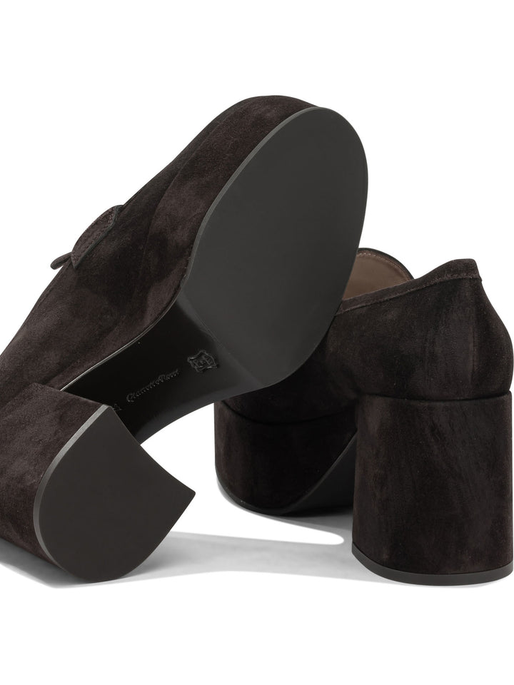 Gianvito Rossi Jenna 75mm Loafers & Slippers - Marrone | 01989eea2d45f0ec05dbce219ec82532ae2968fd
