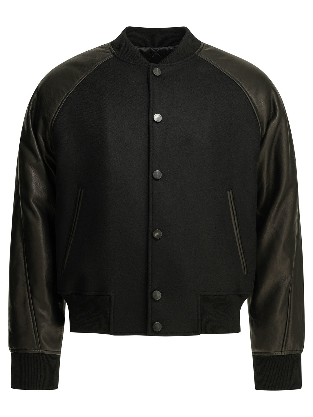 Givenchy Wool Bomber Jacket With Reverse Logo Jackets and Coats - Nero | dcfea04c48c07f642d5d3db687e7420dbab226d2