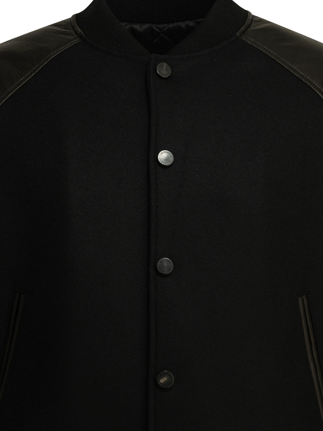 Givenchy Wool Bomber Jacket With Reverse Logo Jackets and Coats - Nero | e8fcd815aa3ab08a9396508f971ffe09f8f02e31