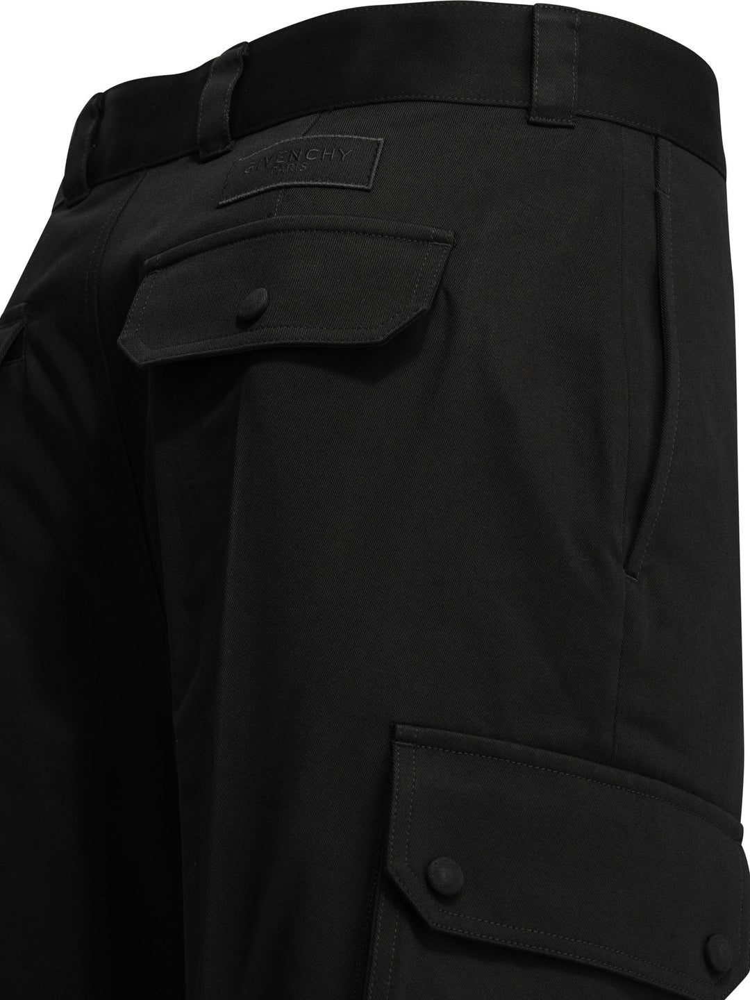Givenchy Cotton Cargo Pants Trousers - Nero | a633d8dc0b418eb810f94200fb39dc808f5ab5e5
