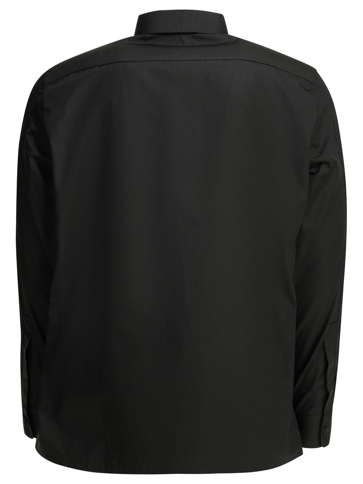 Givenchy Camicia Casual Con Logo Shirts - Nero | 047e92a866d323bcd00e66e8cc74a2039f28ac6d