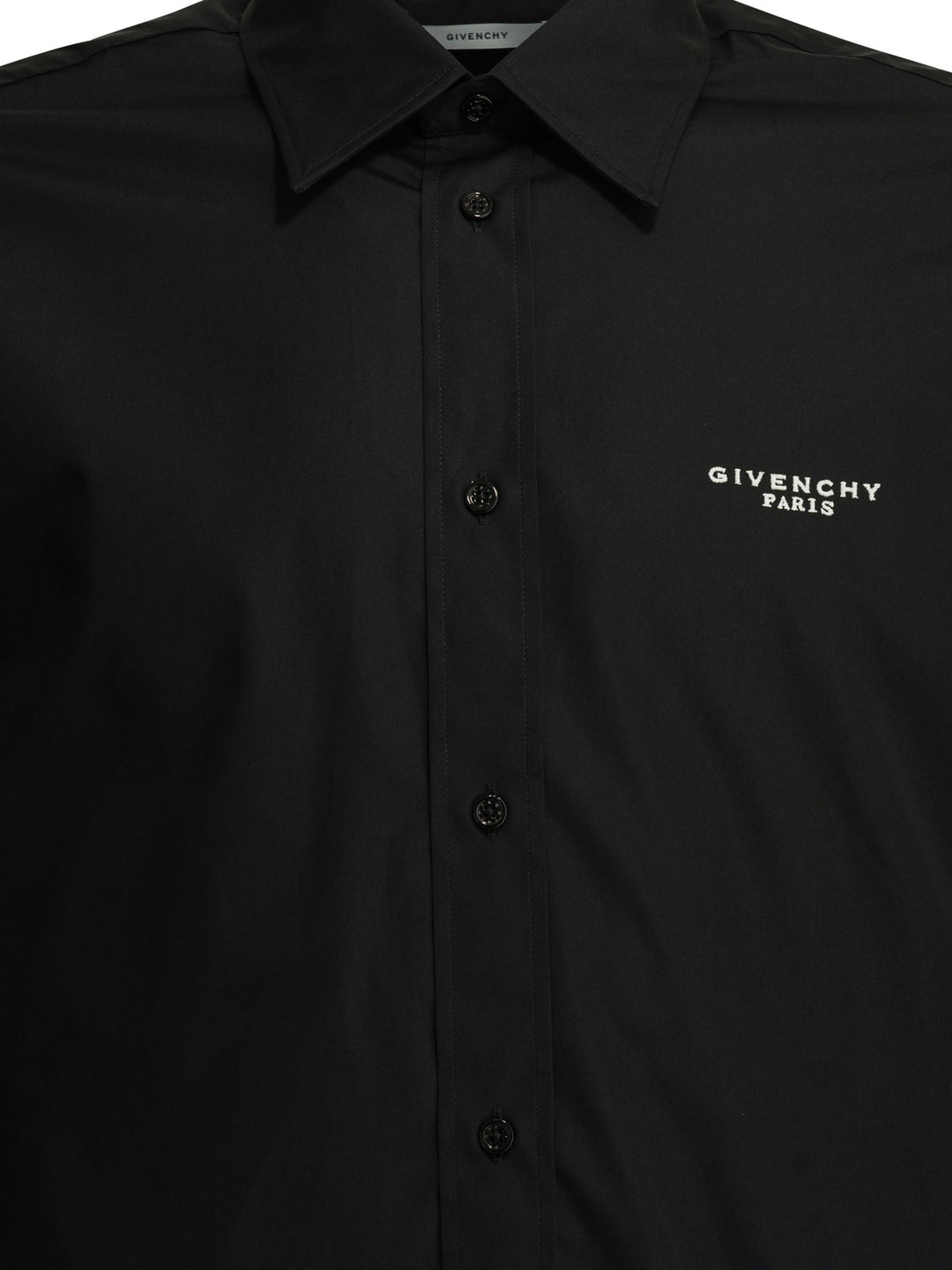 Givenchy Camicia Casual Con Logo Shirts - Nero | 13ac1819fa93fbce108d55c3d3ff2e797059cfc6