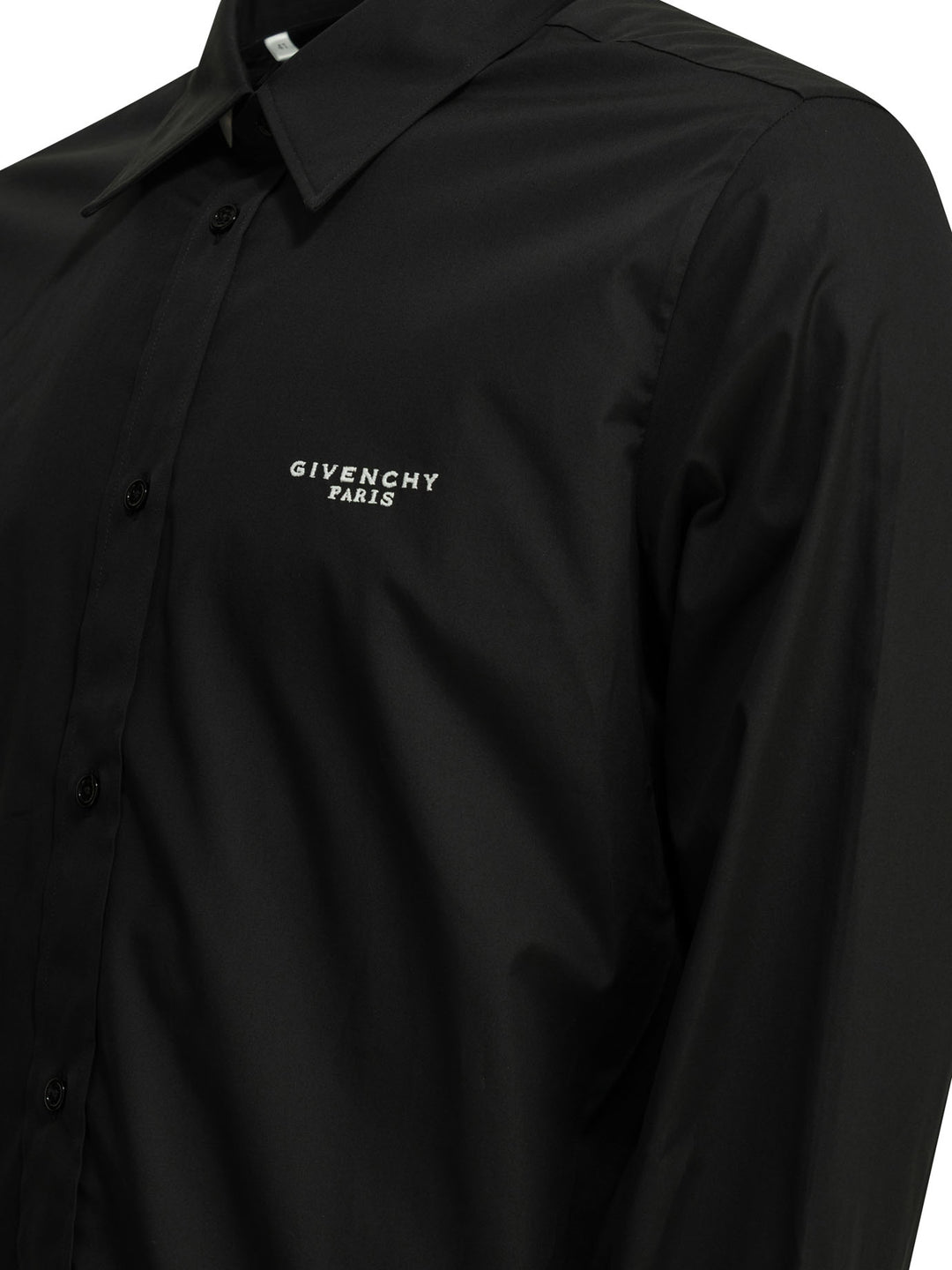 Givenchy Camicia Casual Con Logo Shirts - Nero | 7489e433ed5efe7f948095ace703bd17821a3129