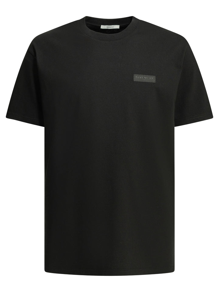 Givenchy Crew-Neck T-Shirt With Logo T-shirts - Nero | 92c3de86d28c1afae7e6e135a57ede1d7fe7d421