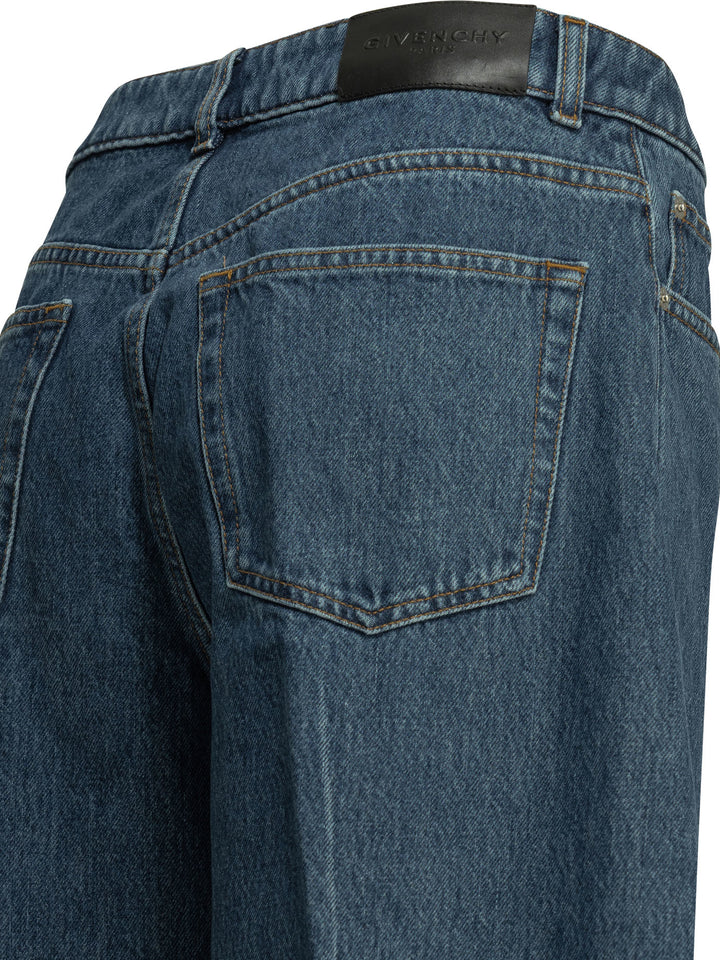 Givenchy Wide Leg Jeans - Blu | ced973016e5454975c0917b7188fc2ea8a9b250d