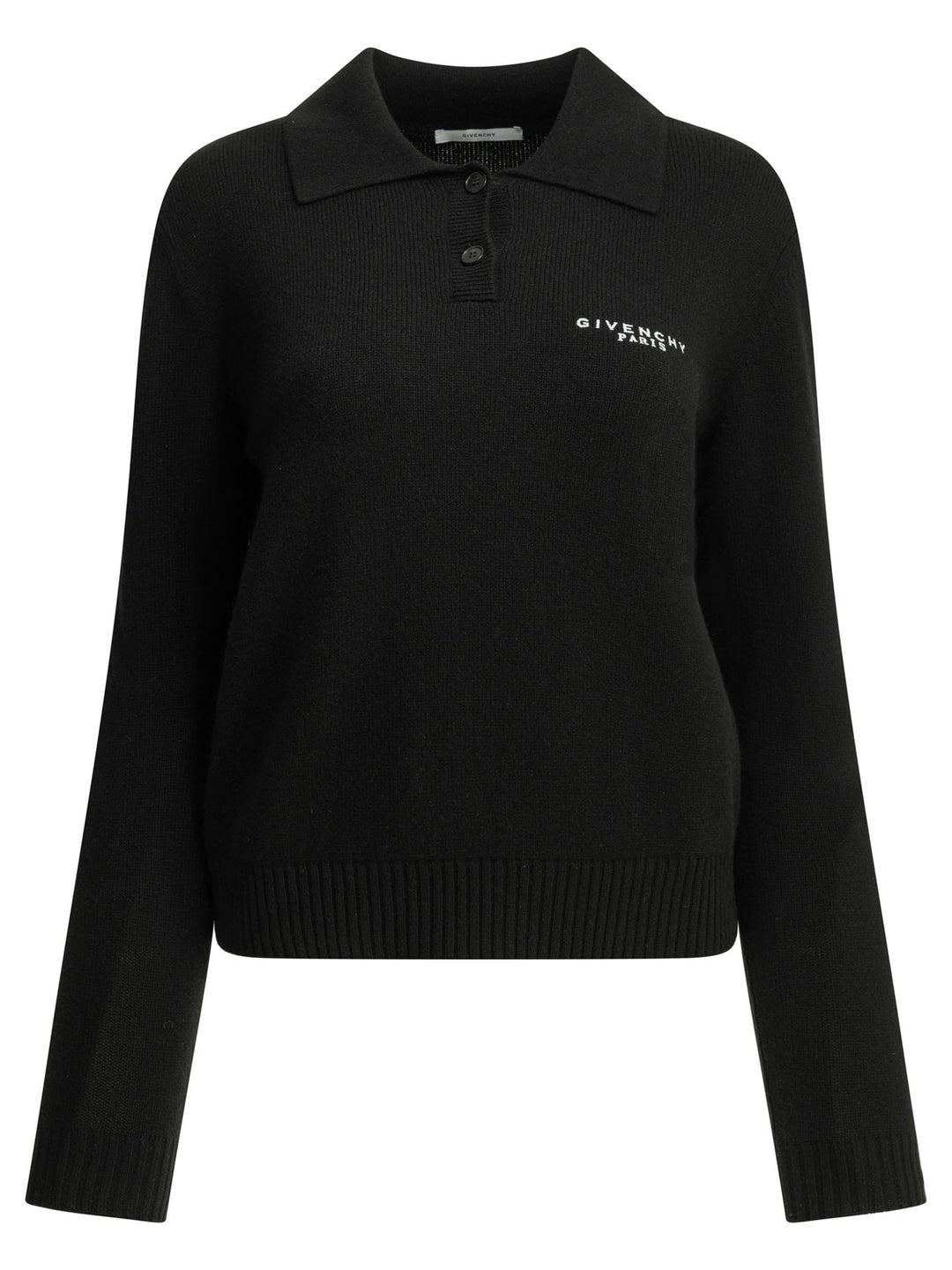 Givenchy Logo Polo Sweater Knitwear - Nero | 22538eec93daf4aad57e0de8de342883f16f5676