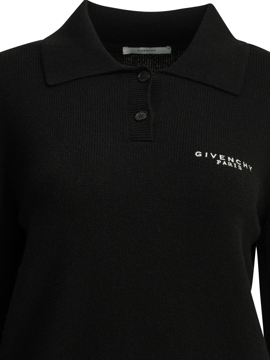 Givenchy Logo Polo Sweater Knitwear - Nero | 239ee59bc5d8a8a2c120ecbf1f16a353cd0517ce