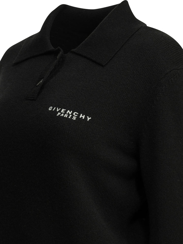 Givenchy Logo Polo Sweater Knitwear - Nero | e7c20b5e4733fb505d60871ae1155d8b1d68f417