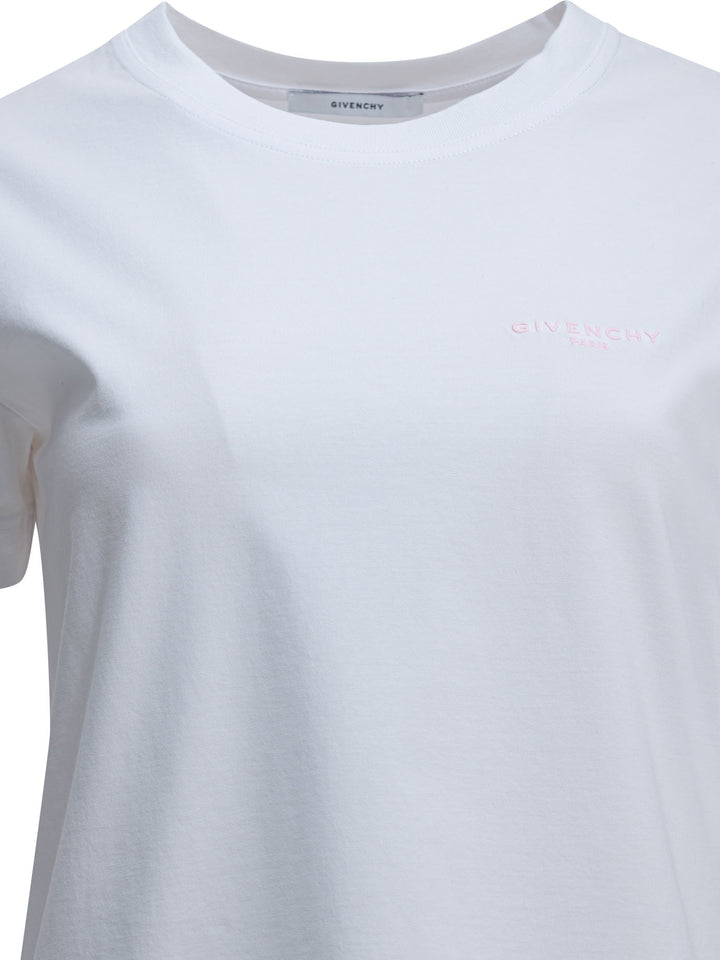 Givenchy Crewneck T-Shirt With Logo T-shirts - Bianco | 8347ea71e8cd56ade8e2dd8cdc1b6f86e5421c65