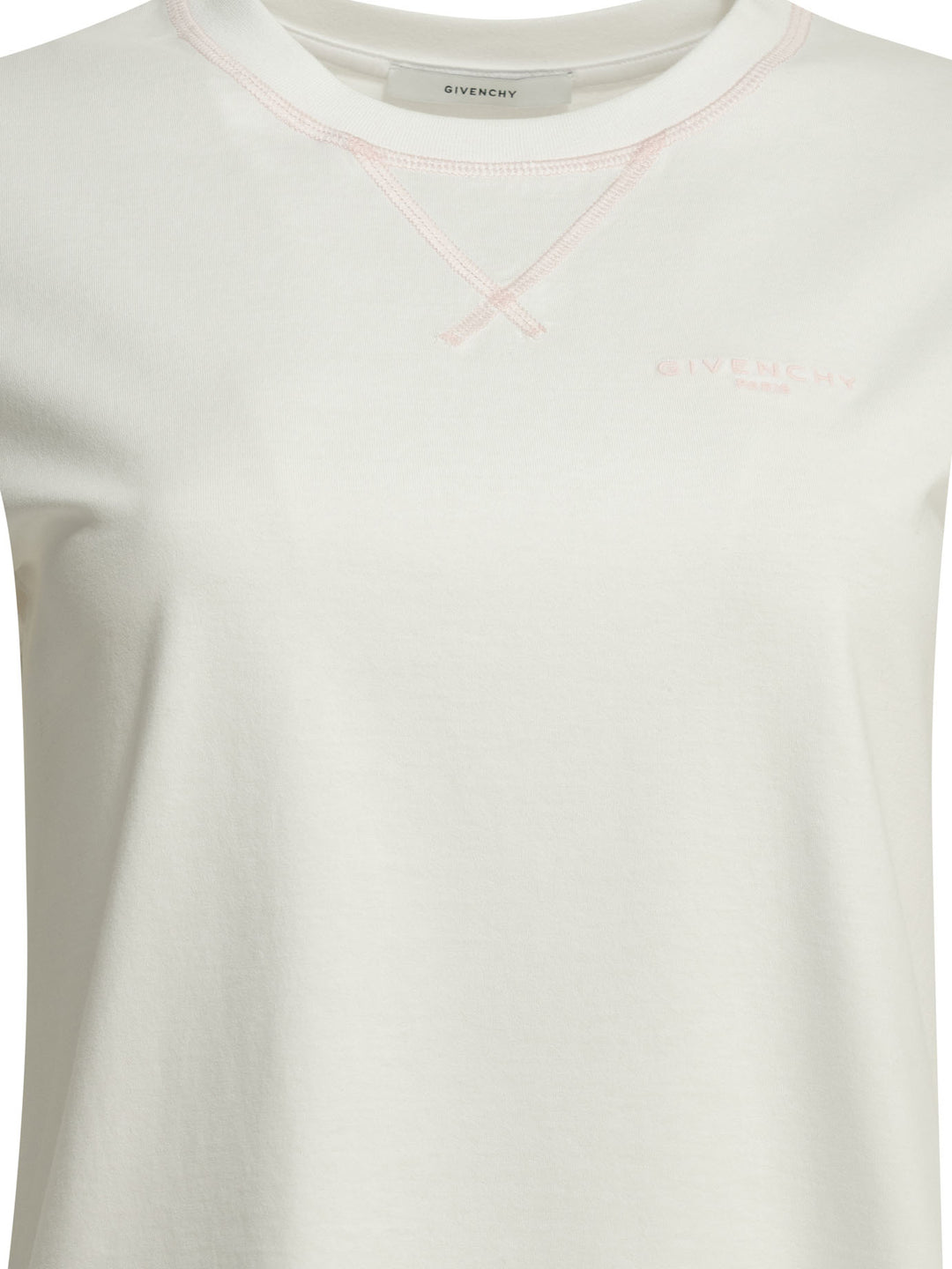 Givenchy Crew-Neck T-Shirt With Logo T-shirts - Bianco | b4433b04a221aa1da5a00cce06e2394115c0d568