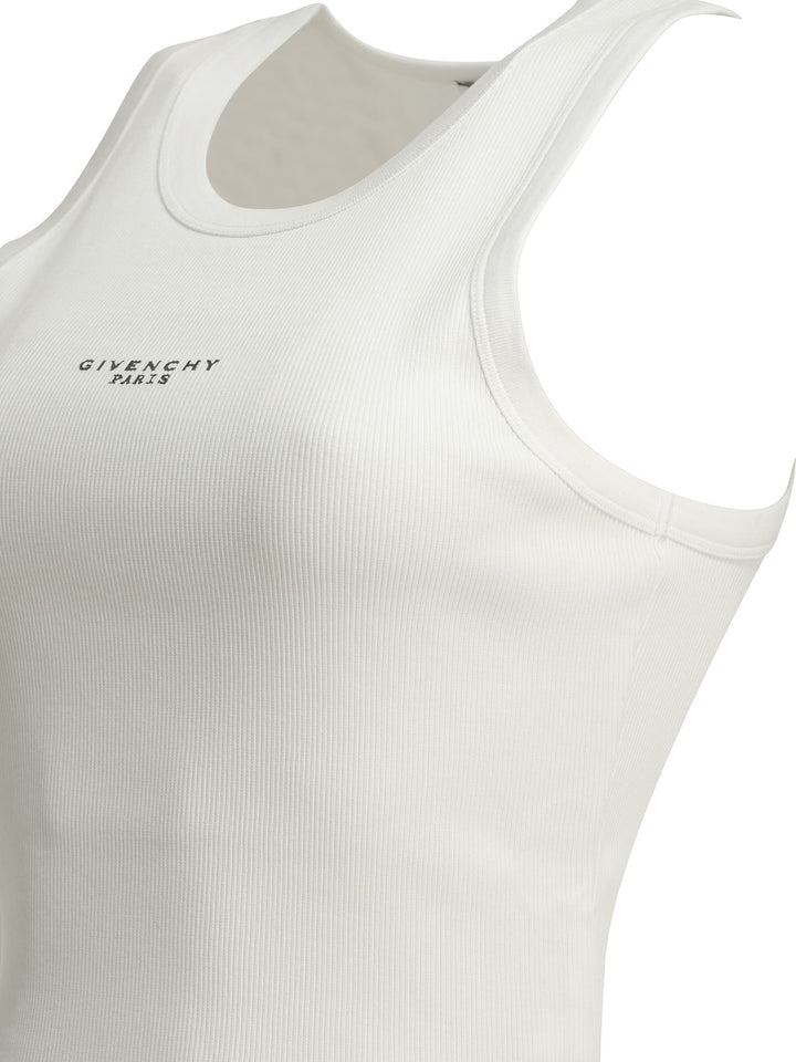 Givenchy Logo Tank Top Top - Bianco | 49e63d54c47a38e8bc7716ce51bc96c9b8271ec8
