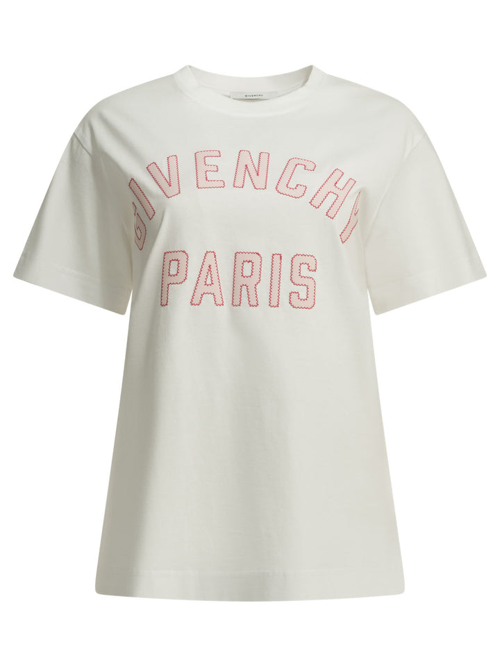 Givenchy Givenchy Paris T-shirts - Bianco | b17f5ba792f665db3ba5f5864ea828205c993dce